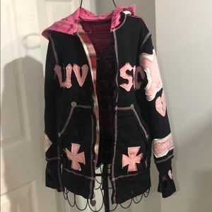 one of a kind sweatshirt jacket